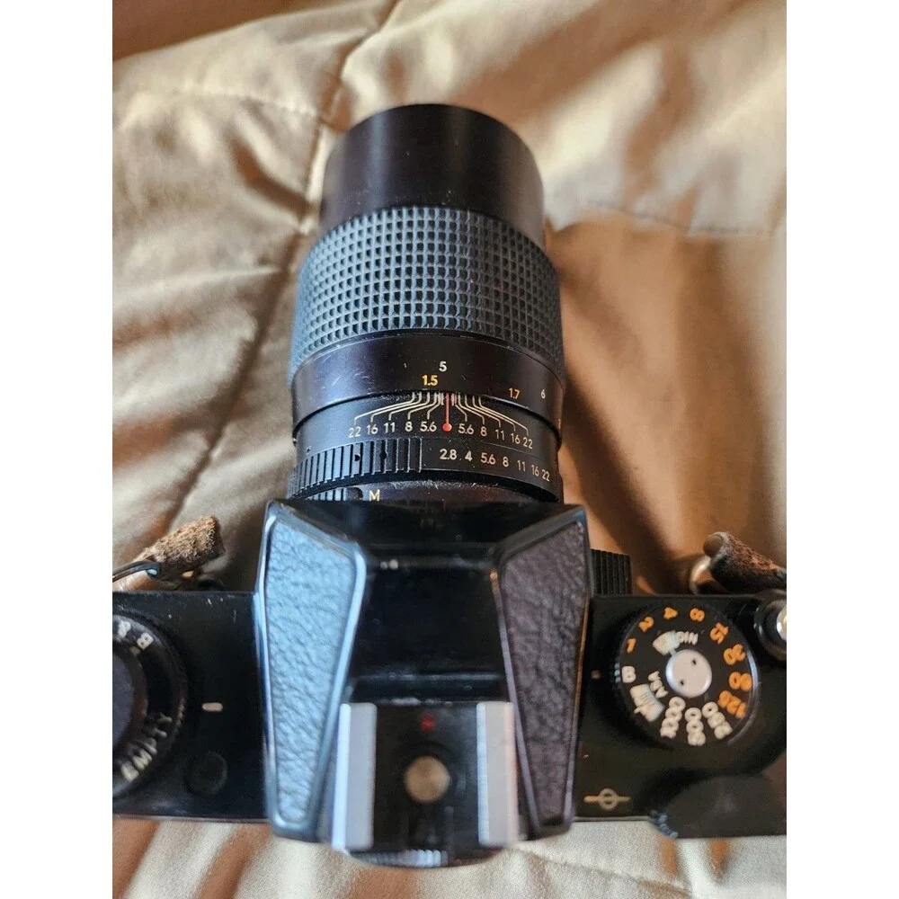 Tested Vintage Chinon CS 35mm SLR Camera + Auto Chinon 135mm f/2.8 Prime Lens